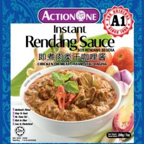 ACTION ONE RENDANG MEAT FLA 200G