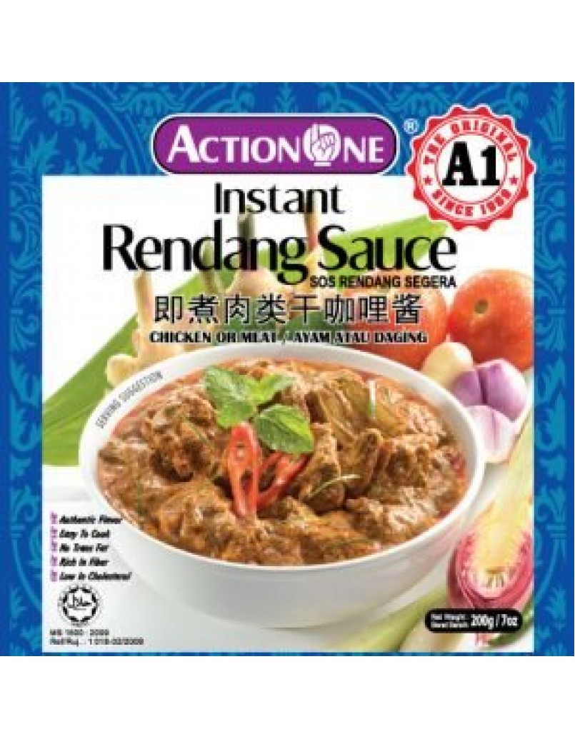 ACTION ONE RENDANG MEAT FLA 200G