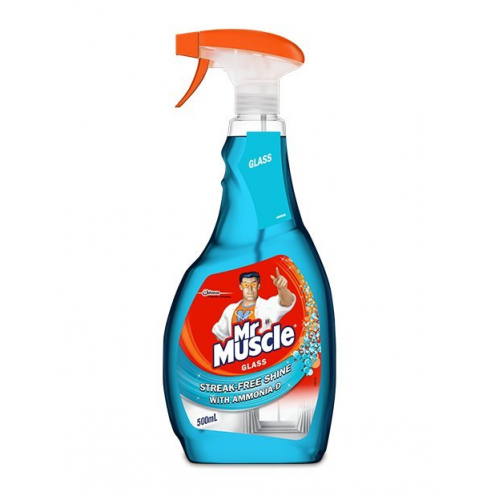 MR MUSCLE GLASS CLEANER REG 500ML