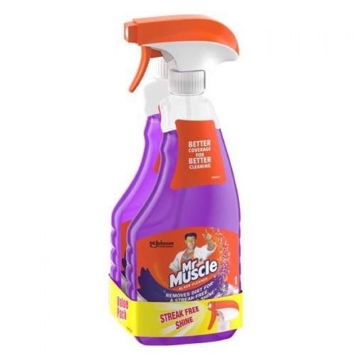 MR MUSCLE GLASS CLEANER LAV 2 X500ML