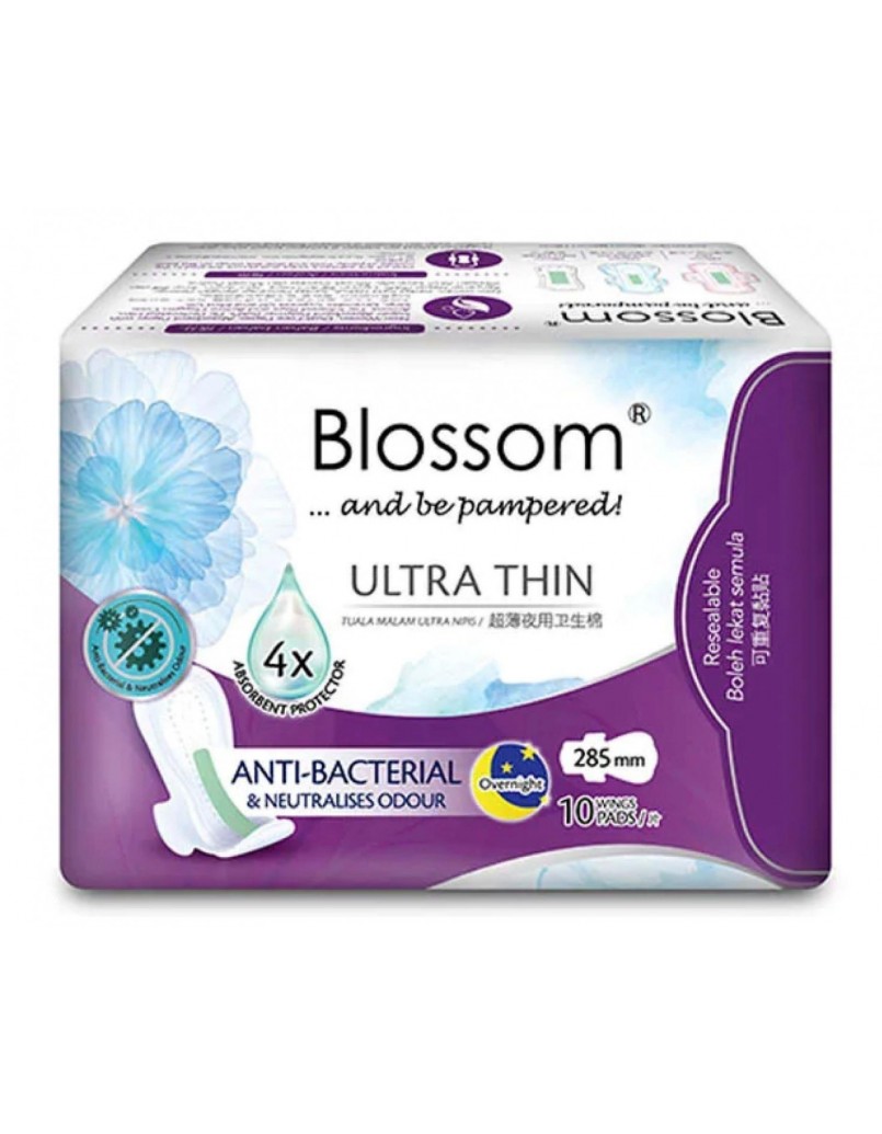 BL02 BLOSSOM ULTRA THIN OVERNIGHT 10PCS