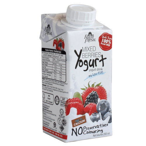 FARM FRESH UHT MIXBERRIES 200ML