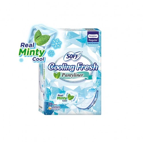SOFY COOLING FRESH PANTYLINER 155MM 28'S