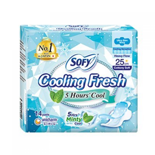 SOFY COOLING FRESH 25CM 14'S