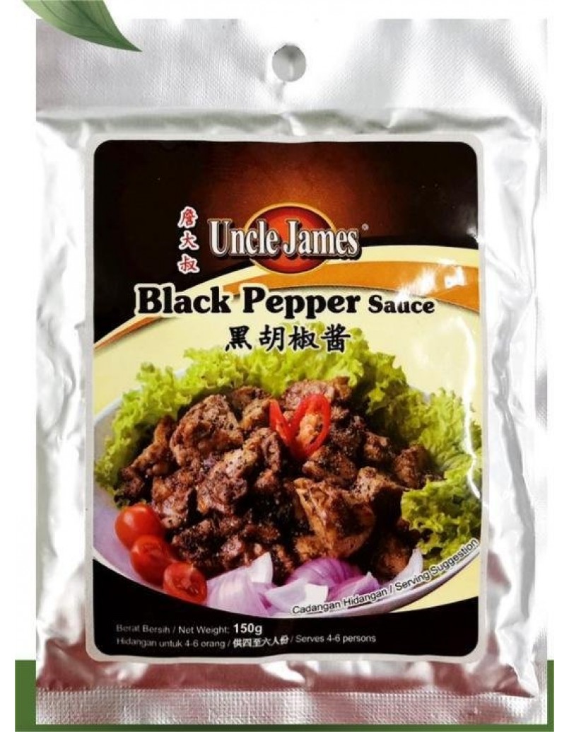 UNCLE JAMES BLACK PEPPER SAUCE 150G