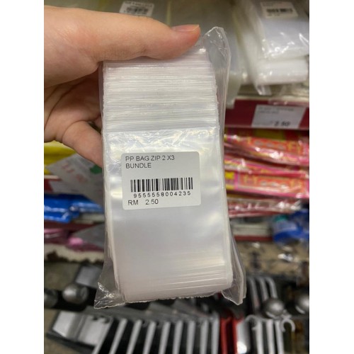 PP BAG ZIP 2 X3 BUNDLE