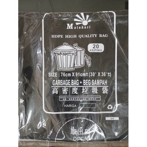 MATAHARI BAG SAMPAH 30 X36 20PCS