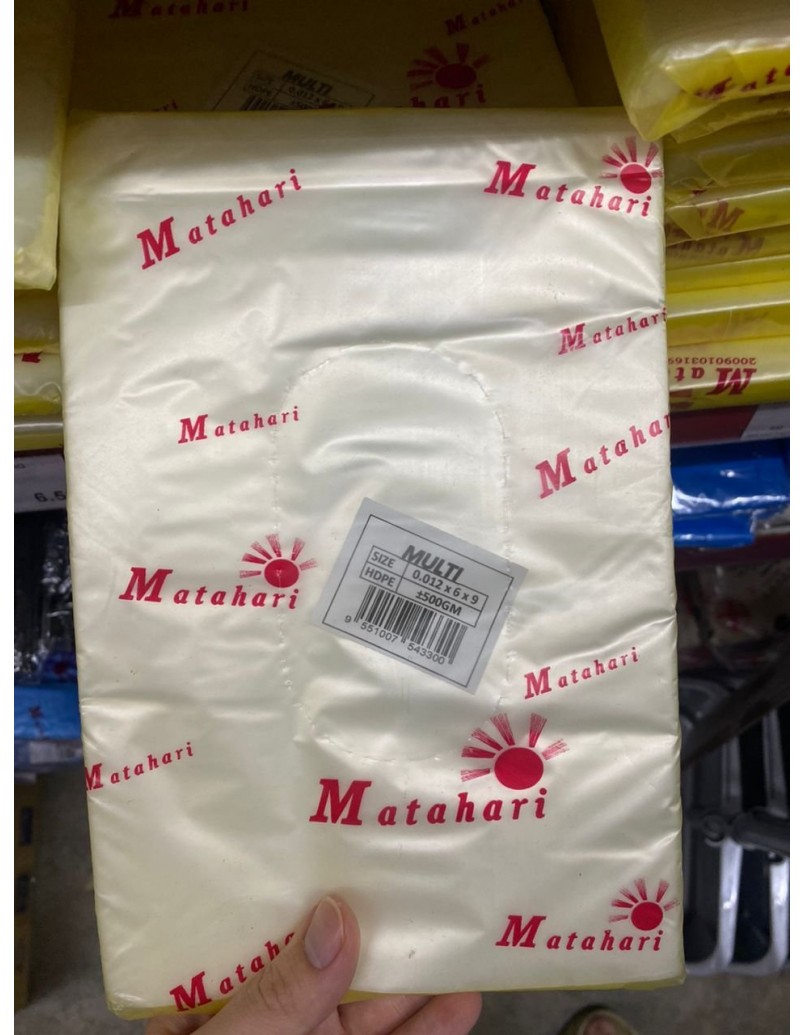 MATAHARI POLY BAG 0.012 X6 X9 500G [NIPIS薄]