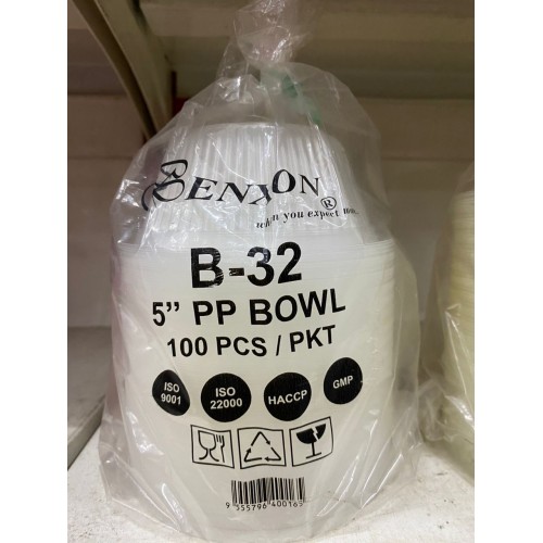 B-32 5' PP BOWL 100PCS