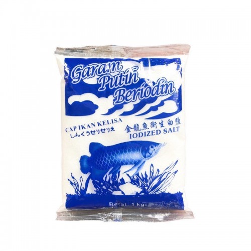 CAP IKAN KELISA IODISED REFINED SALT 1KG