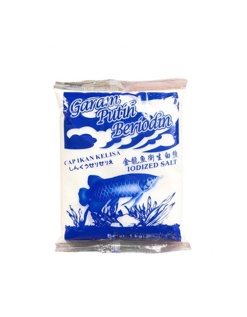 CAP IKAN KELISA IODISED REFINED SALT 1KG