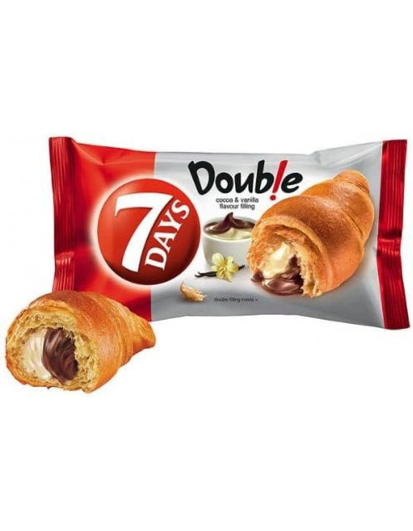 7DAYS DOUBLE CREAM CHOCO & VANILLA CROISSANT 62G