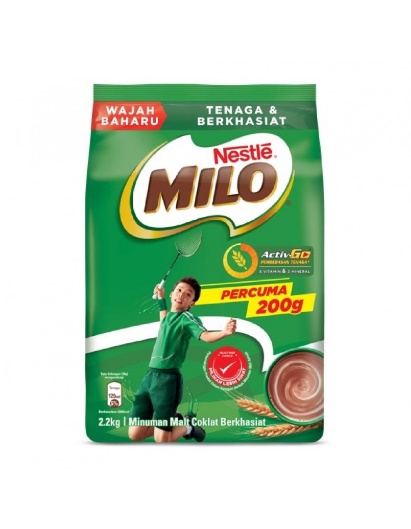 MILO 2.2KG(FOC 200G)