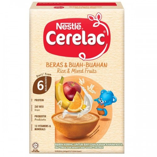 CERELAC RICE&MIXED FRUITS(MILK) 250G