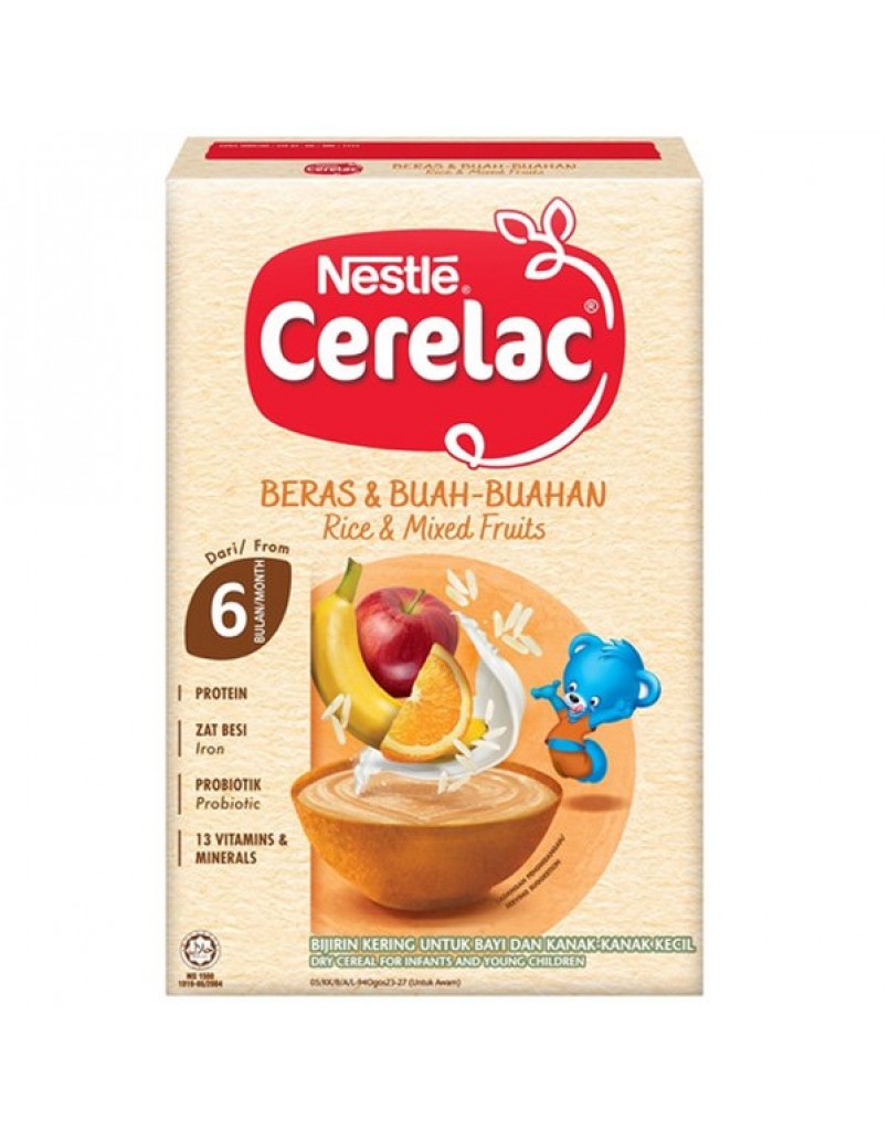 CERELAC RICE&MIXED FRUITS(MILK) 250G