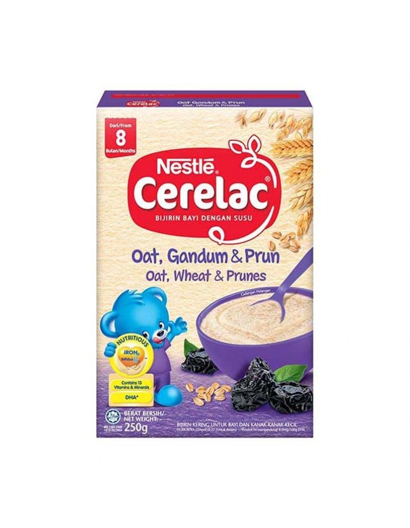 CERELAC OAT,WHEAT&PRUNES 250G