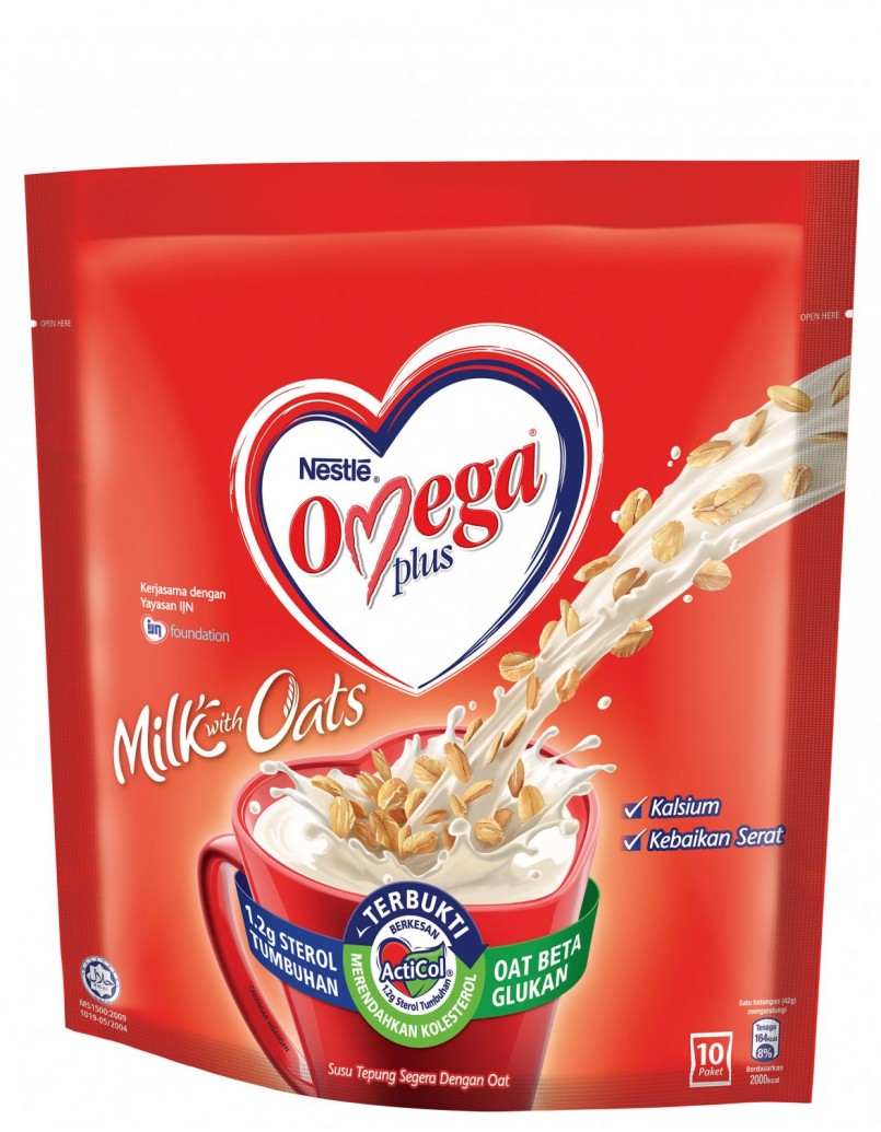 NESTLE OMEGA PLUS MILK&OATS 10 X42G