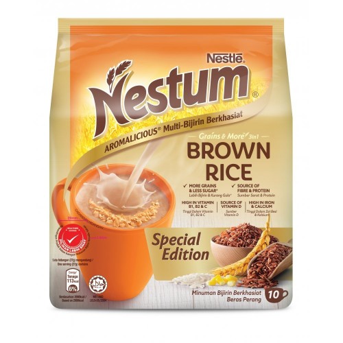 NESTUM 3IN1 BROWN RICE 10 X27G