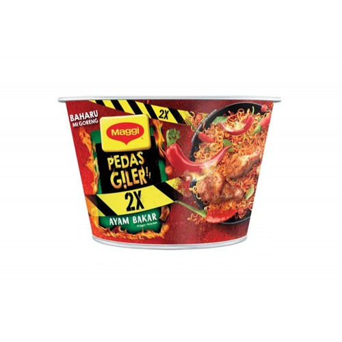 MAGGI PEDAS GILER 2X AYAM BAKAR BOWL 99G