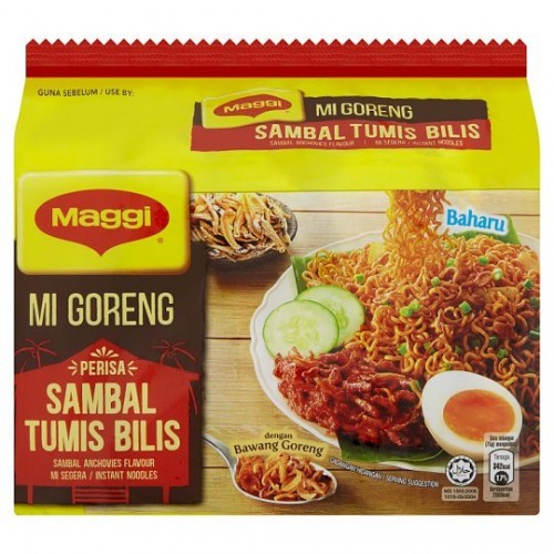 MAGGI MI GORENG SAMBAL TUMIS BILIS 5 X75G
