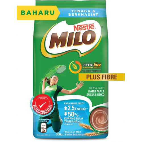 MILO PLUS FIBRE 900G