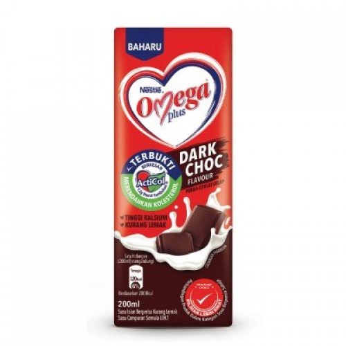 NESTLE OMEGA PLUS DARK CHOCO 200ML
