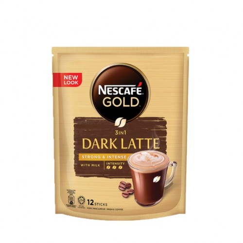 NESCAFE GOLD DARK LATTE 12+3 X34G