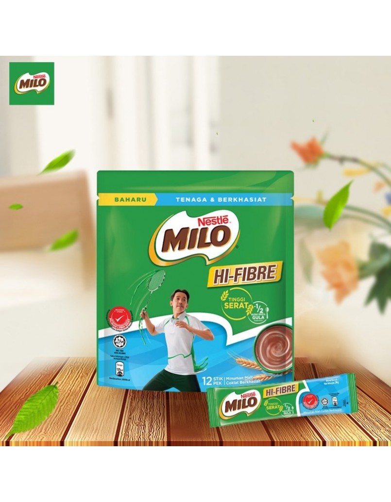 MILO HI-FIBRE 12 X30G