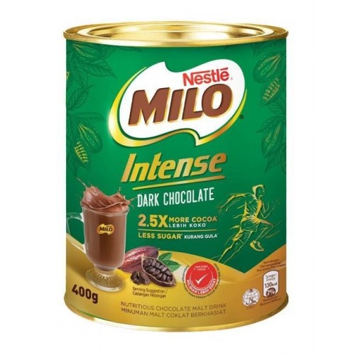 MILO INTENSE DARK CHOC TIN 400G