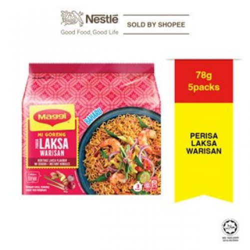 MAGGI MI GORENG LAKSA WARISAN 5 X78G