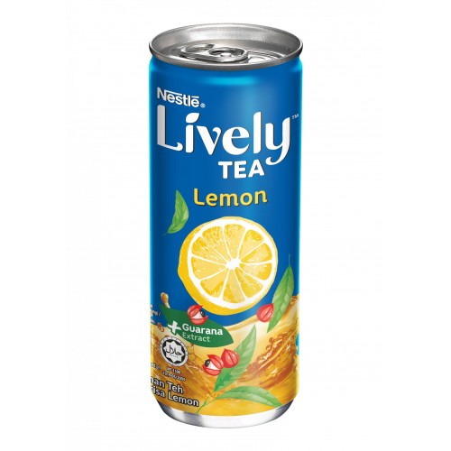 LIVELY LEMON GUAR TEA CAN 240ML