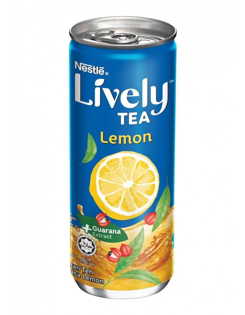 LIVELY LEMON GUAR TEA CAN 240ML