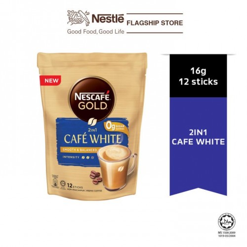NESCAFE GOLD 2IN1 CAFE WHITE 12 X16G
