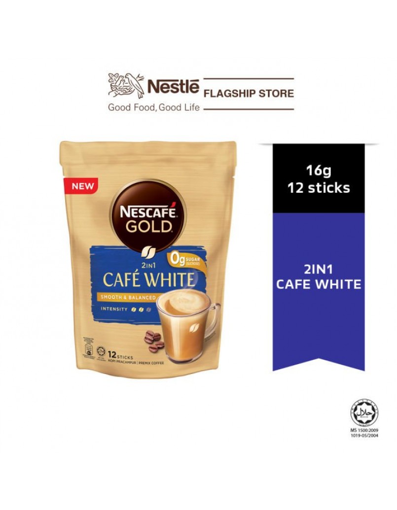 NESCAFE GOLD 2IN1 CAFE WHITE 12 X16G