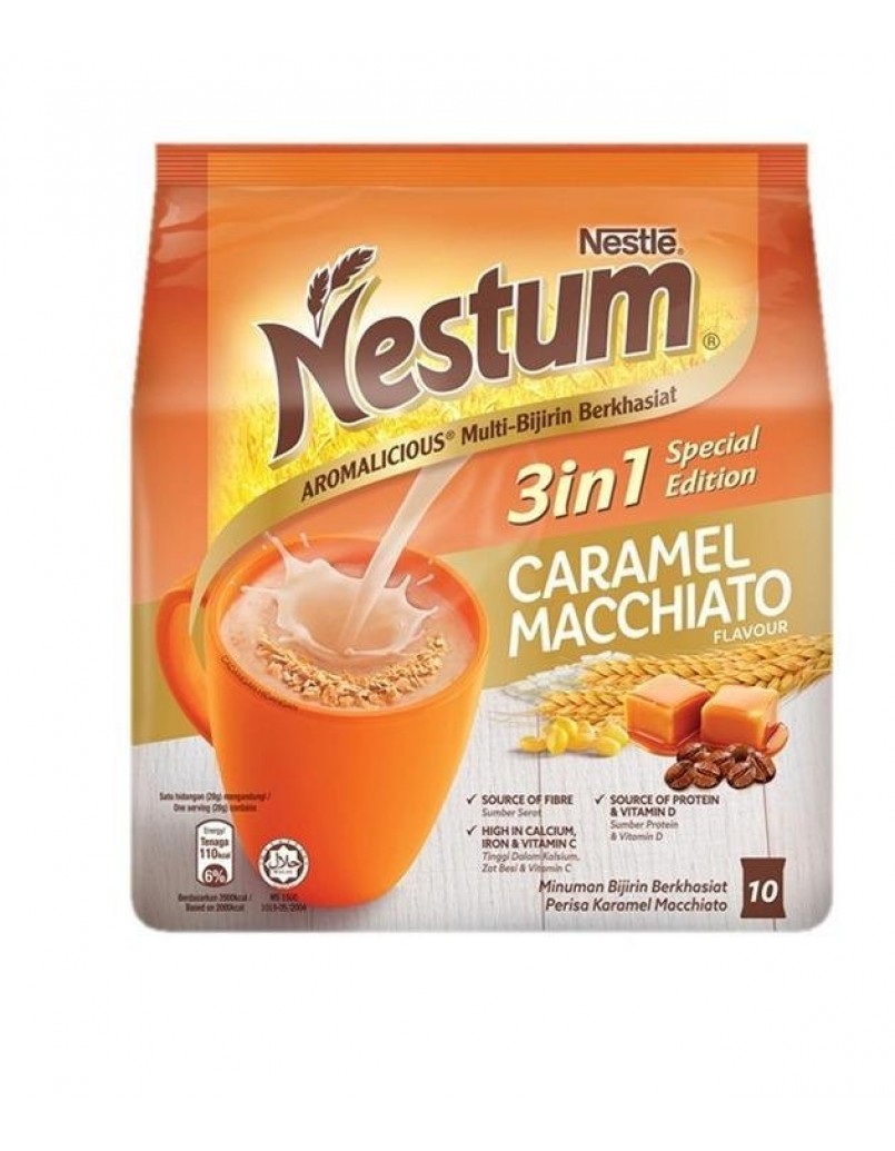 NESTUM 3IN1 CARAMEL MAC 10 X28G