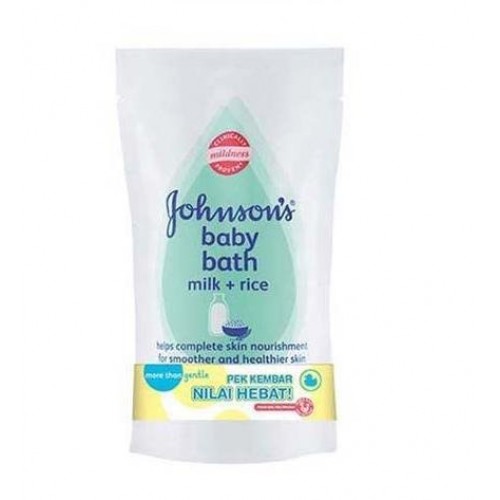 JOHNSON'S BABY BATH MILK+RICE 600ML REF
