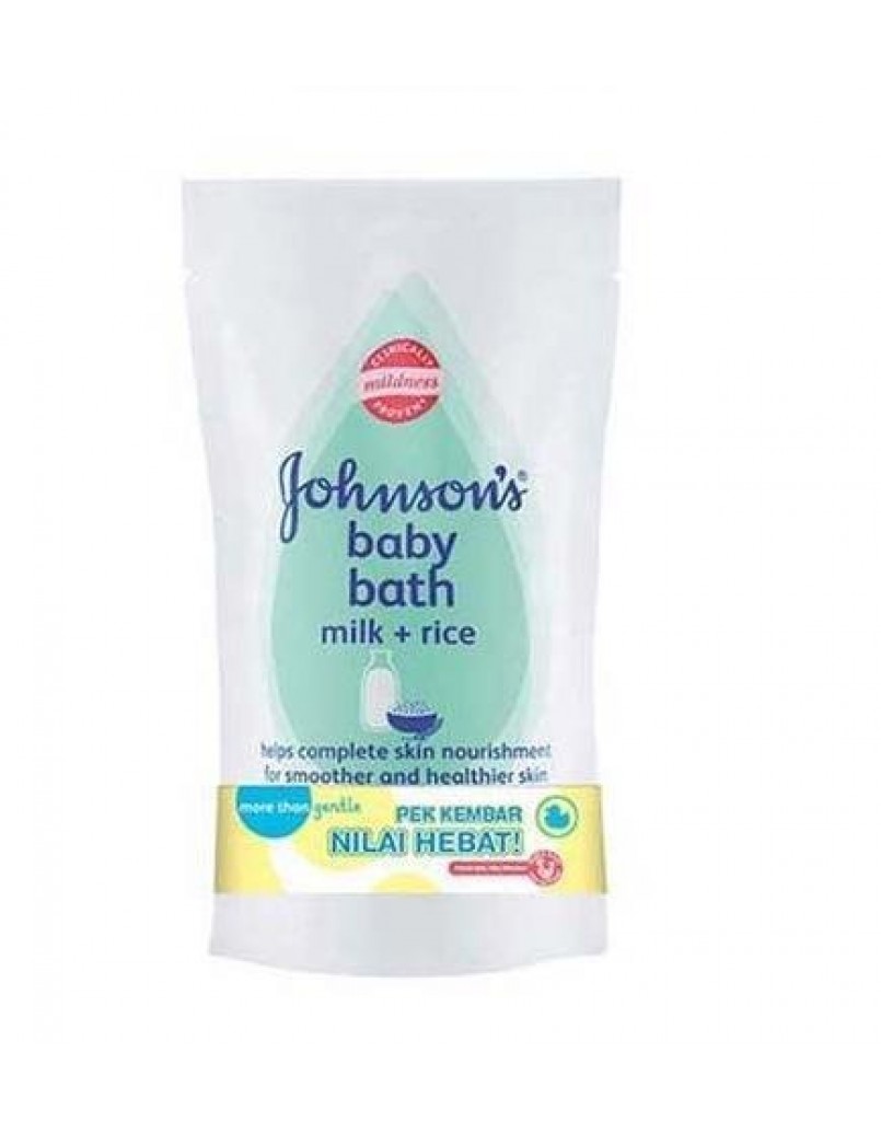 JOHNSON'S BABY BATH MILK+RICE 600ML REF