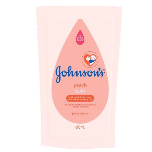 JOHNSON'S BABY BATH PEACH 600ML REF
