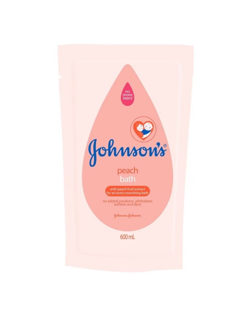 JOHNSON'S BABY BATH PEACH 600ML REF