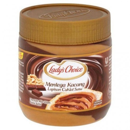 LC PB CHOC STRIPE 350G