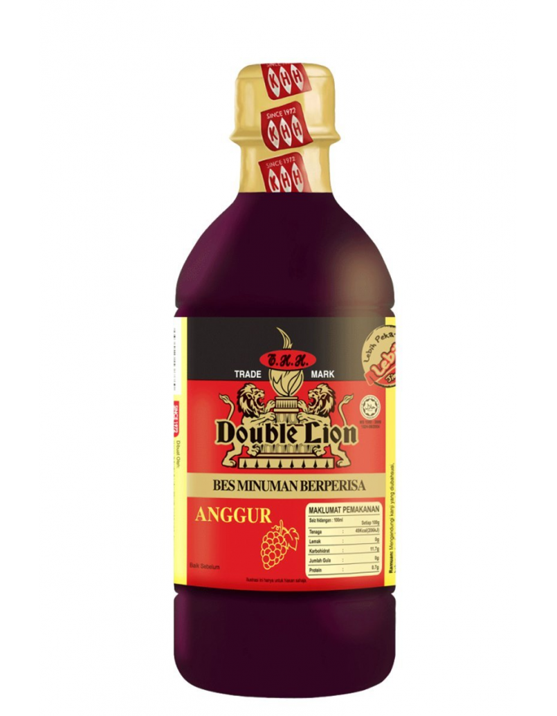 DOUBLE LION ANGGUR JUICE 495ML