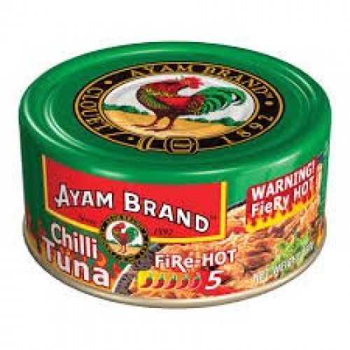 AYAM BRAND TUNA CHILLI (FIRE HOT) 185G