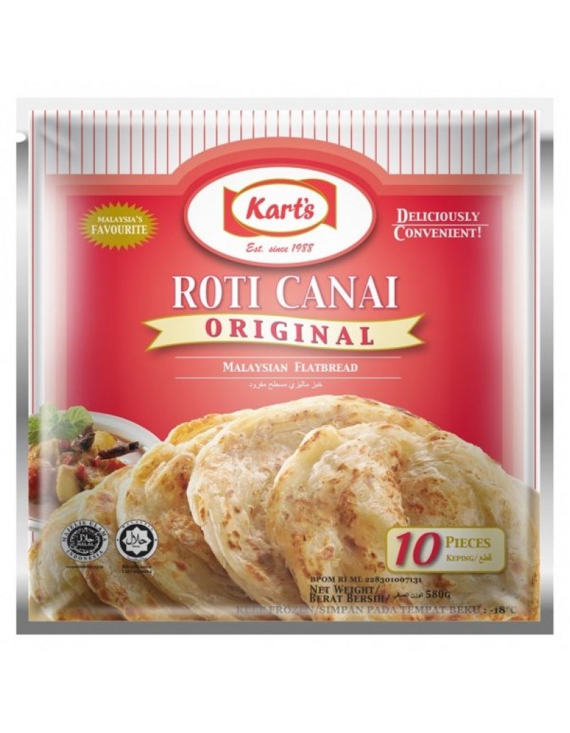 KART'S ROTI CANAI ASLI ORG (10PCS) 580G