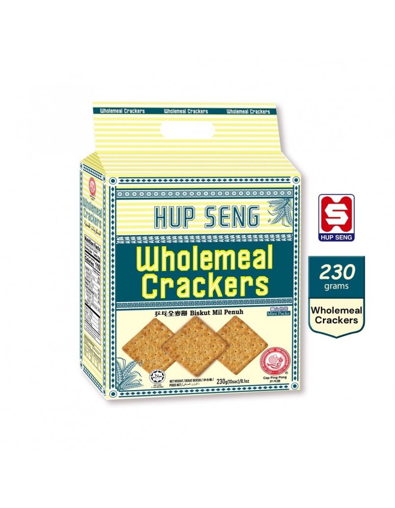 HUP SENG WHOLEMEAL CRACKERS 230G(10SAC)