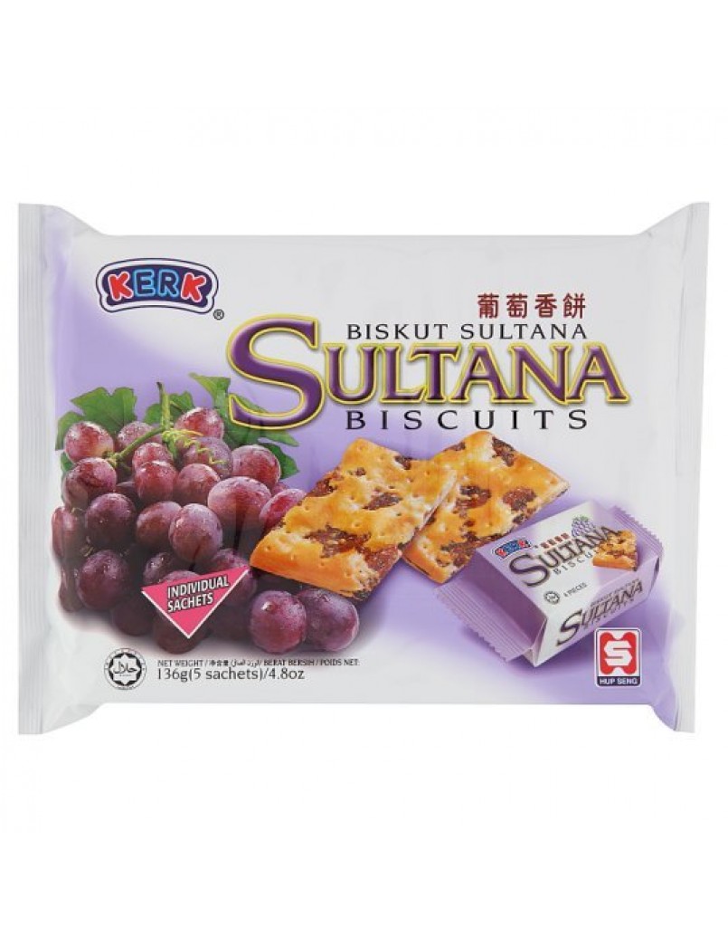 KERK SULTANA BISCUITS 136G