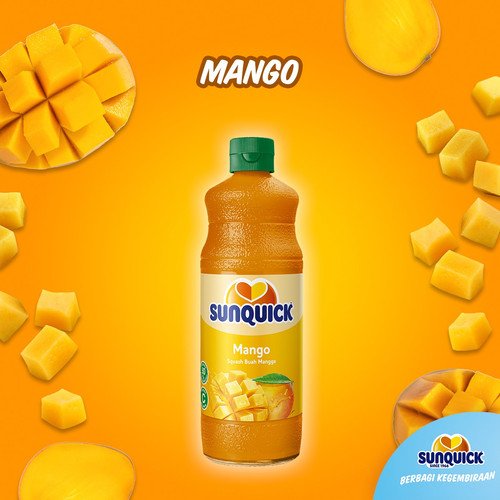 SUNQUICK MANGO JUICE 330ML+FOC