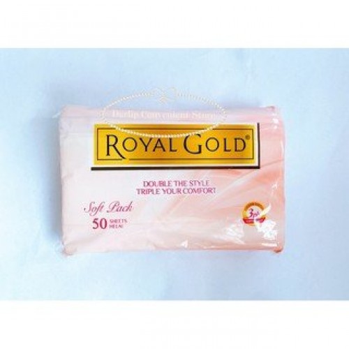 ROYAL GOLD SOFT PACK TISSUE (COLOUR) 50'SH