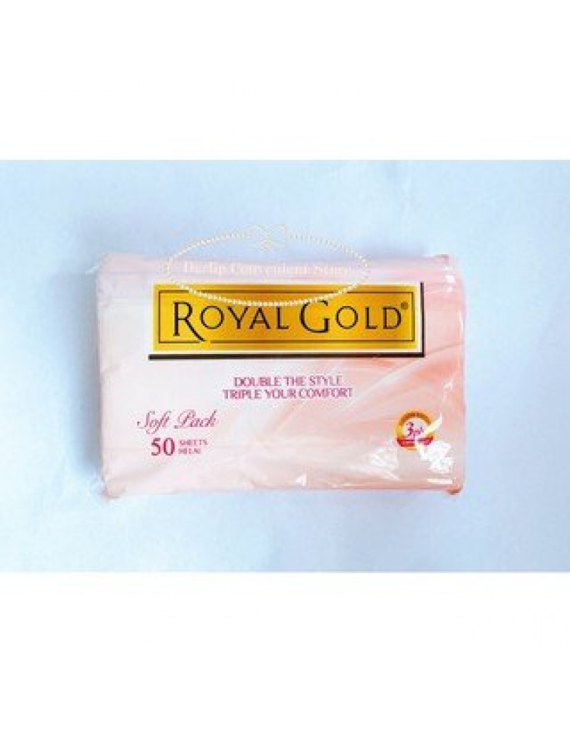 ROYAL GOLD SOFT PACK TISSUE (COLOUR) 50'SH