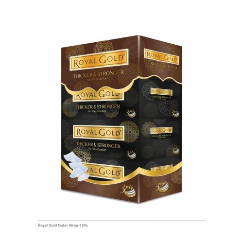 ROYAL GOLD BOX TISSUE(COLOUR) 4 X120'S