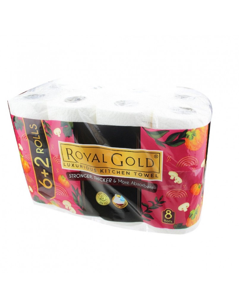 ROYAL GOLD KITCHEN TOWEL 6+2 X50SH